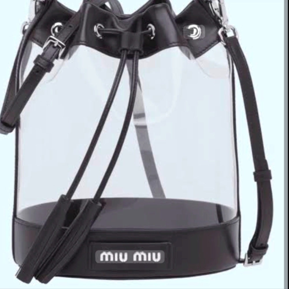 Miu Miu Black Bucket Bag.